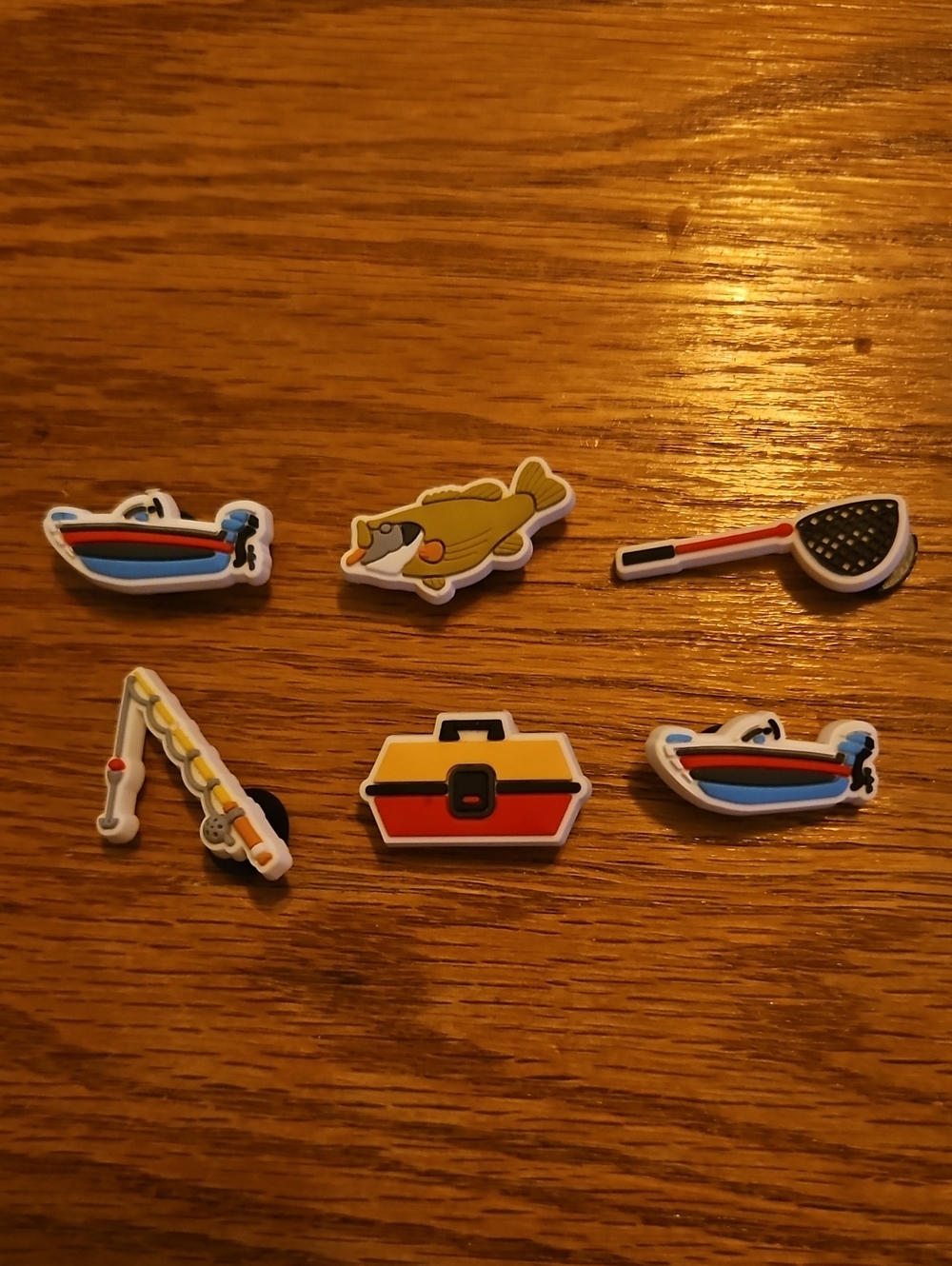 Fishing Shoe Charms
